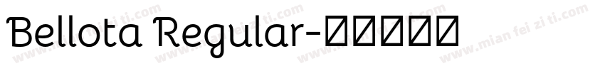 Bellota Regular字体转换